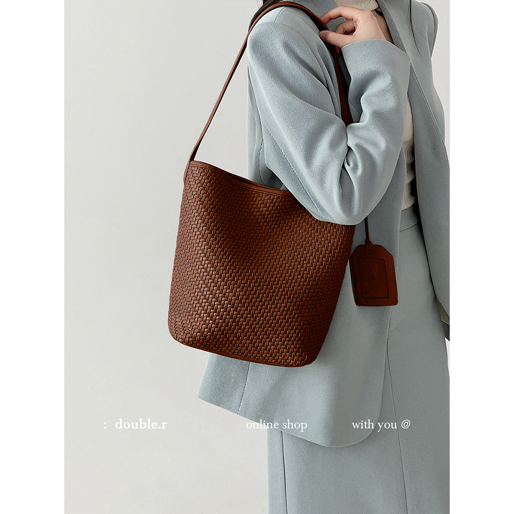 DOUBLE.R小瑞靓包手工编织腋下包