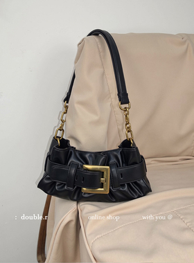 小瑞靓包 假日香颂 软皮褶皱托特大包女2025新款单肩包腋下大容量