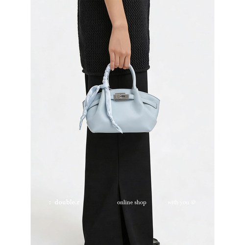 DOUBLE.R小瑞靓包哑光软皮斜挎包