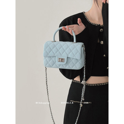 Double.r小瑞靓包小香菱格链条包