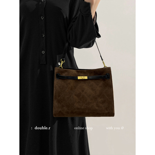 原创·小瑞靓包 松弛内核 大容量托特包包女包2025新款菱格斜挎包