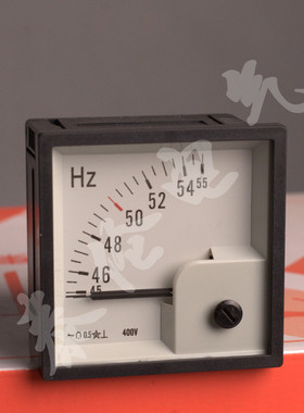 51C4-HZ变频器赫兹表 0-50HZ指针式单相频率表定做 4-20ma输入