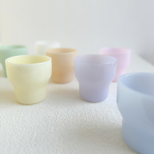 特别好看的杯子可爱奶玉小玻璃杯