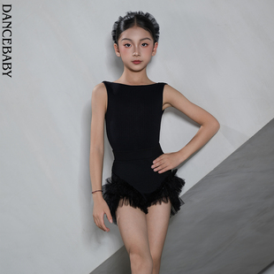 舞蹈服国标舞服上衣DAS866 Dancebaby拉丁舞日常练功女童2026新款