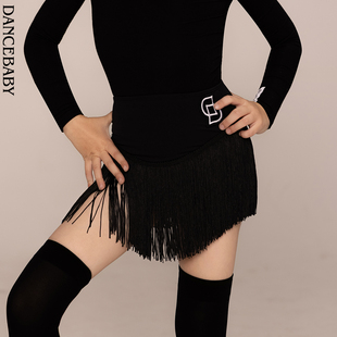 Dancebaby拉丁舞流苏半裙女童冬季 练习高级跳舞衣服DAS672 新款