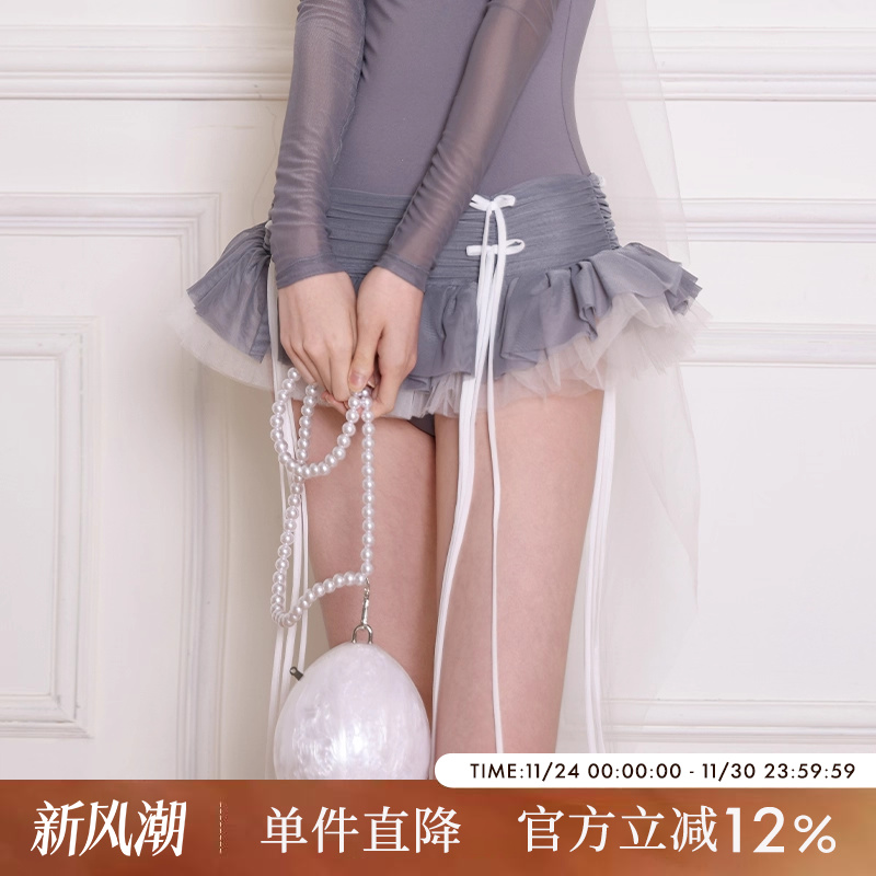 表演短裙芭蕾舞纱裙danzbaby新品