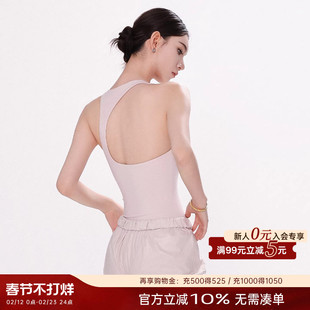 danzbaby芭蕾舞服瑜伽女成人形体服体操服练功服深v露背体服B352