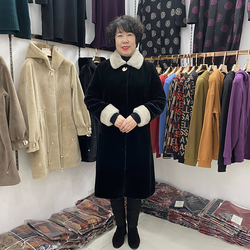 贵妃貂妈妈外套女皮毛一体女装