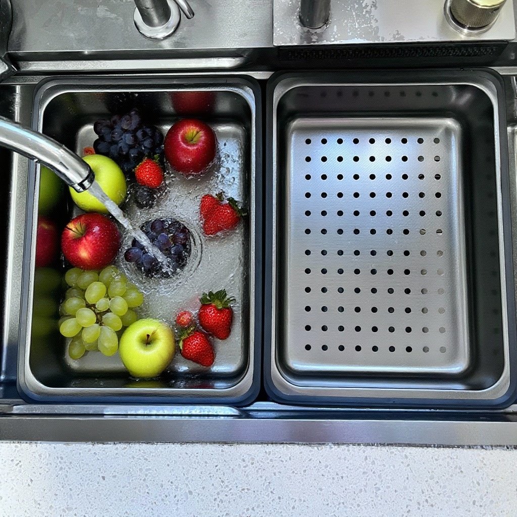 不锈钢水槽盆中盆厨房沥水盆单槽变双槽洗菜盆家用洗碗盆干湿分离,餐饮具,洗菜盆/沥水篮/漏水筛,淘宝优惠券,粉丝福利购,淘宝优惠卷