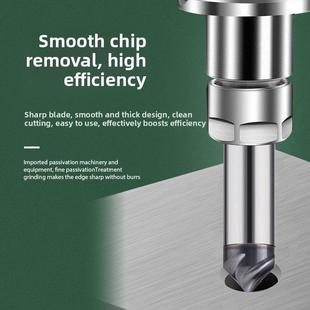 Osg高硬度钛合金不锈钢高温合金4刃高光型号90°高光定心钻钨钢倒