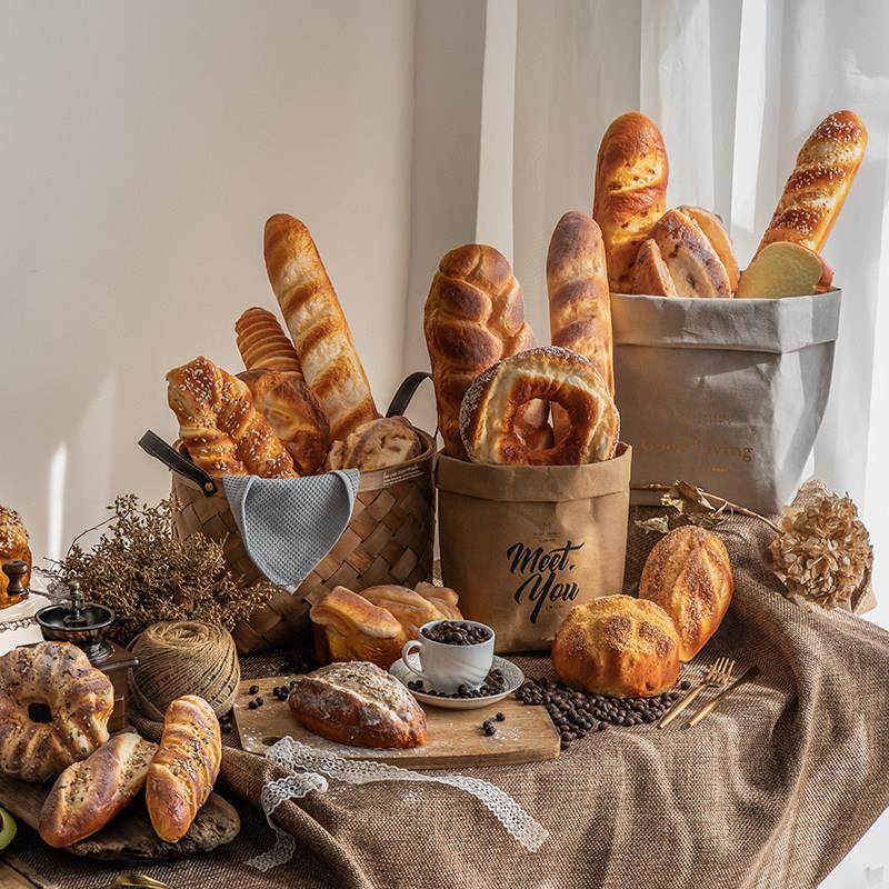 彷真面 面包食物模型法棍欧包拍摄道具软香样板间厨房烘培店橱窗,家居饰品,仿真水果,淘宝优惠券,粉丝福利购,淘宝优惠卷