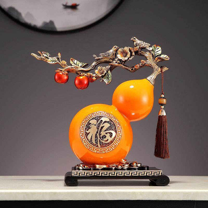 大号新中式福字葫芦摆件玄关酒柜电视柜装饰品乔迁礼物树脂工艺品,家居饰品,桌面摆件,淘宝优惠券,粉丝福利购,淘宝优惠卷