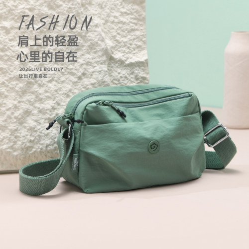 捷朗仕2026新款多层尼龙斜挎包