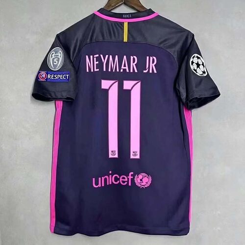 Barcelona Retro 16 17 away MESSI  NEYMAR JR Classic Jersey