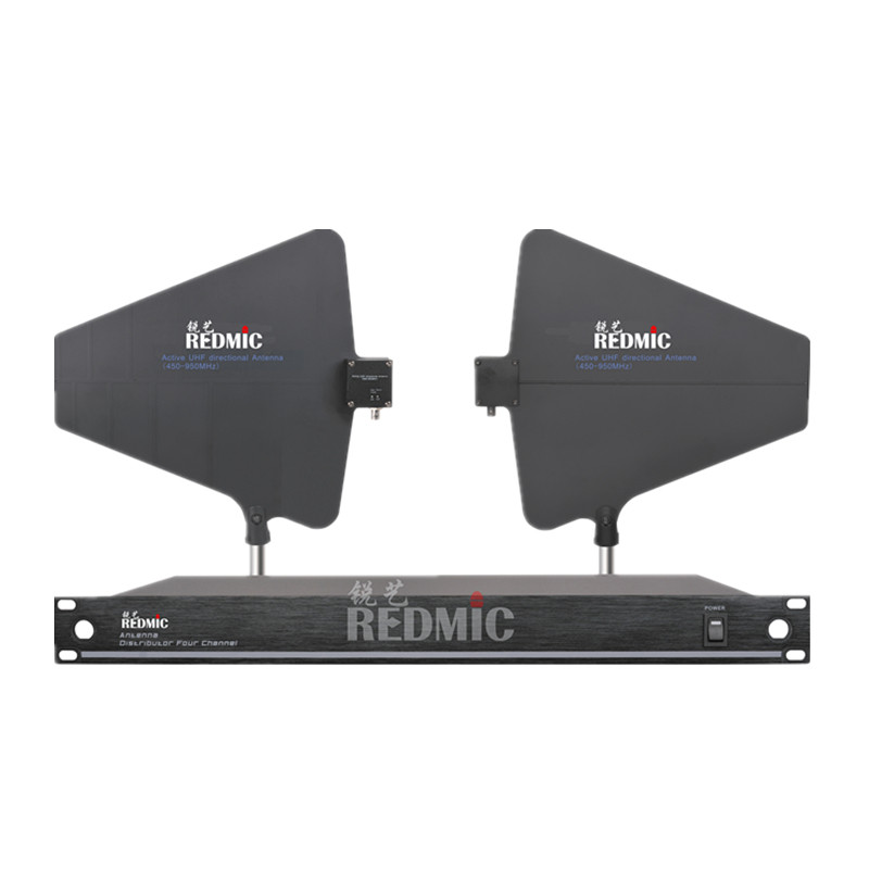 锐艺专业麦克风天线放大器学校户外演出无线话筒信号增强放大器