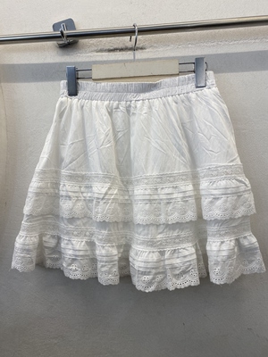 REALLY韩国进口2026春季新款时尚百搭蕾丝拼接短裙女