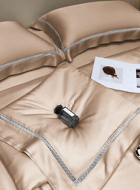 深睡眠140支LF兰精天丝奥地利100莱赛尔夏季蚕丝空调被床盖四件套