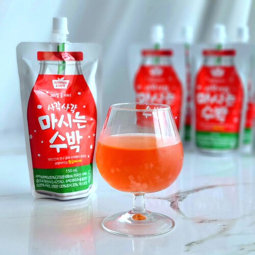 韩国进口西瓜菠萝青葡萄椰果饮料
