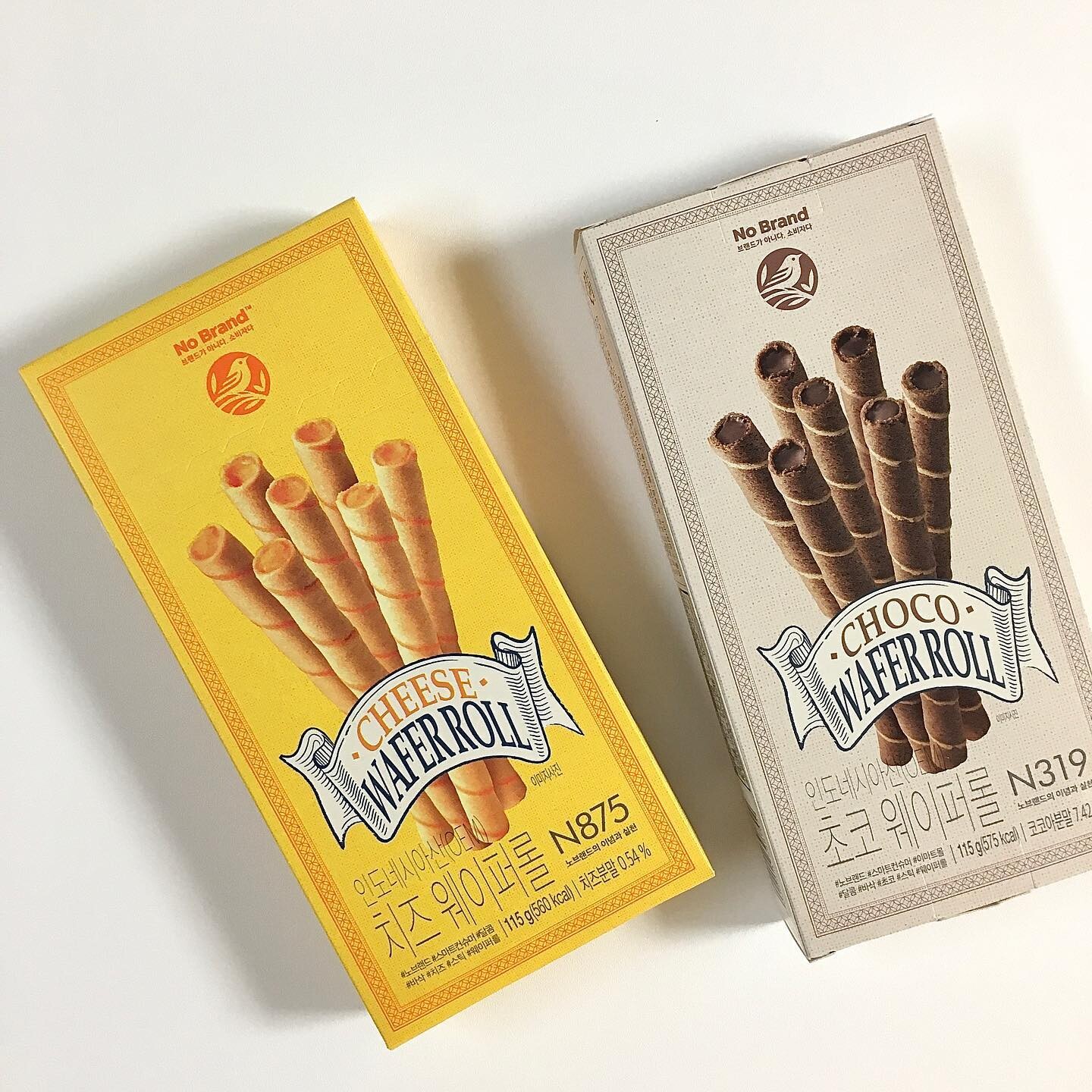 韩国进口NOBRAND巧克力香草奶油夹心蛋卷饼干儿童零食解馋追剧