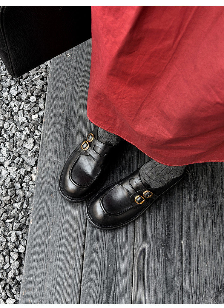 2026新款真皮复古风小个子轻便洋气高级气质百搭深口乐福单鞋,女鞋,深口单鞋,淘宝优惠券,粉丝福利购,淘宝优惠卷