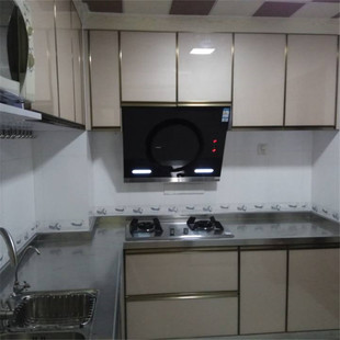 深圳304不锈钢整体厨房定做 现代橱柜 不锈钢台面 送吊柜1890元米