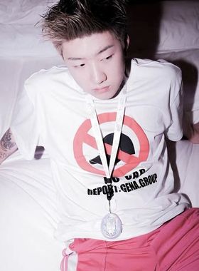 MerryWannaBe MWB capper同款“不许戴帽子”英文标语美式短袖T恤