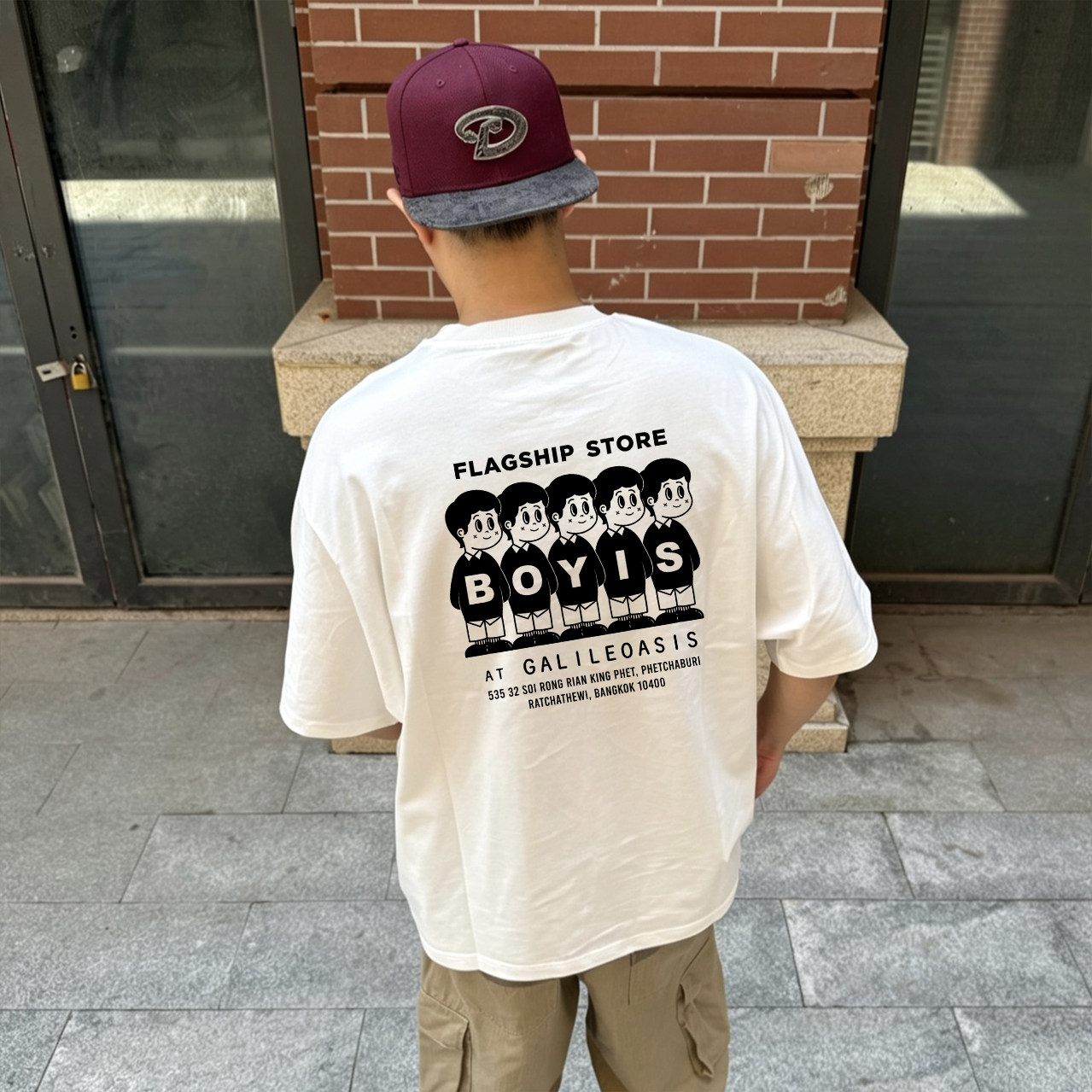 Boyis泰国品牌男孩LOGO印花T恤图片