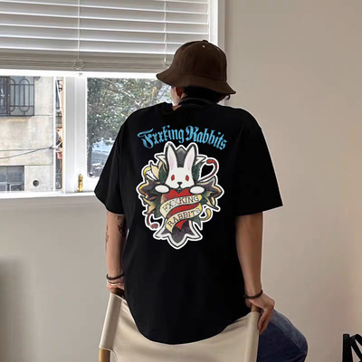 #FR2男女情侣美式复古短袖T恤