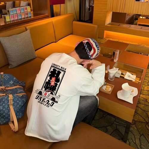 LIBERTYWALK改装车美式长袖T恤