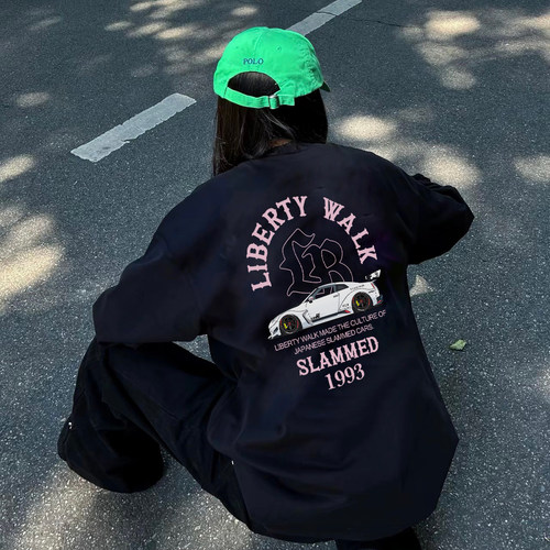 LIBERTYWALK改装车美式长袖T恤