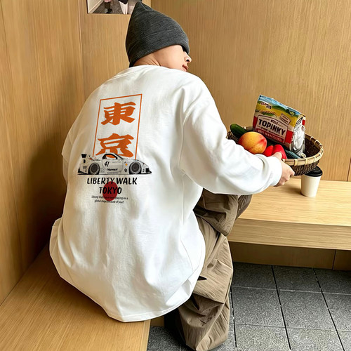 LIBERTYWALK改装车美式长袖T恤
