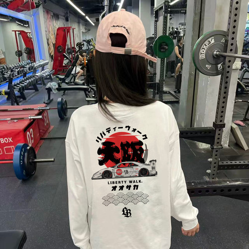 LIBERTYWALK改装车美式长袖T恤