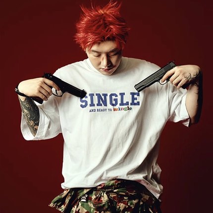 MerryWannaBe MWB capper同款英文字母印花男女美式复古短袖T恤