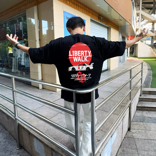 LIBERTYWALK改装车美式短袖T恤