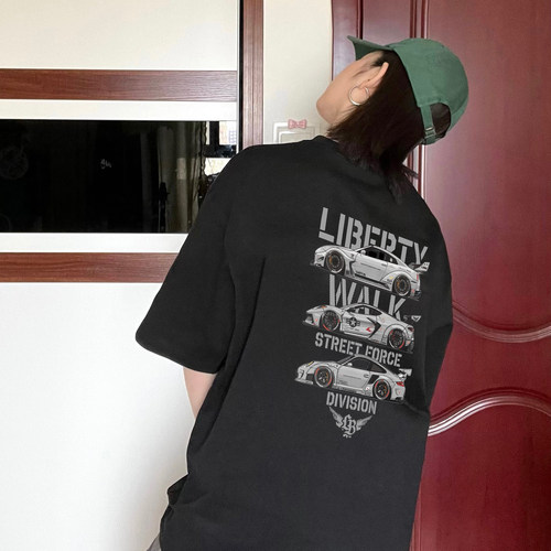LIBERTYWALK改装车美式短袖T恤