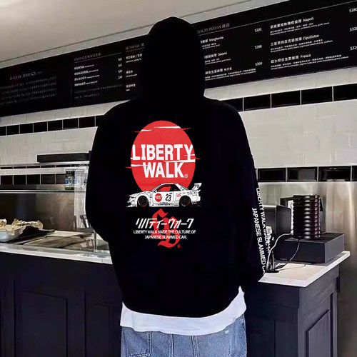 LIBERTYWALK改装车文化美式帽衫