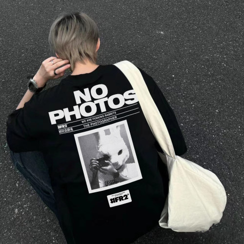 #FR2日系男女夏季纯棉短袖T恤