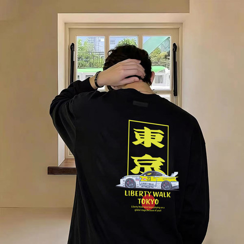LIBERTYWALK改装车美式长袖T恤