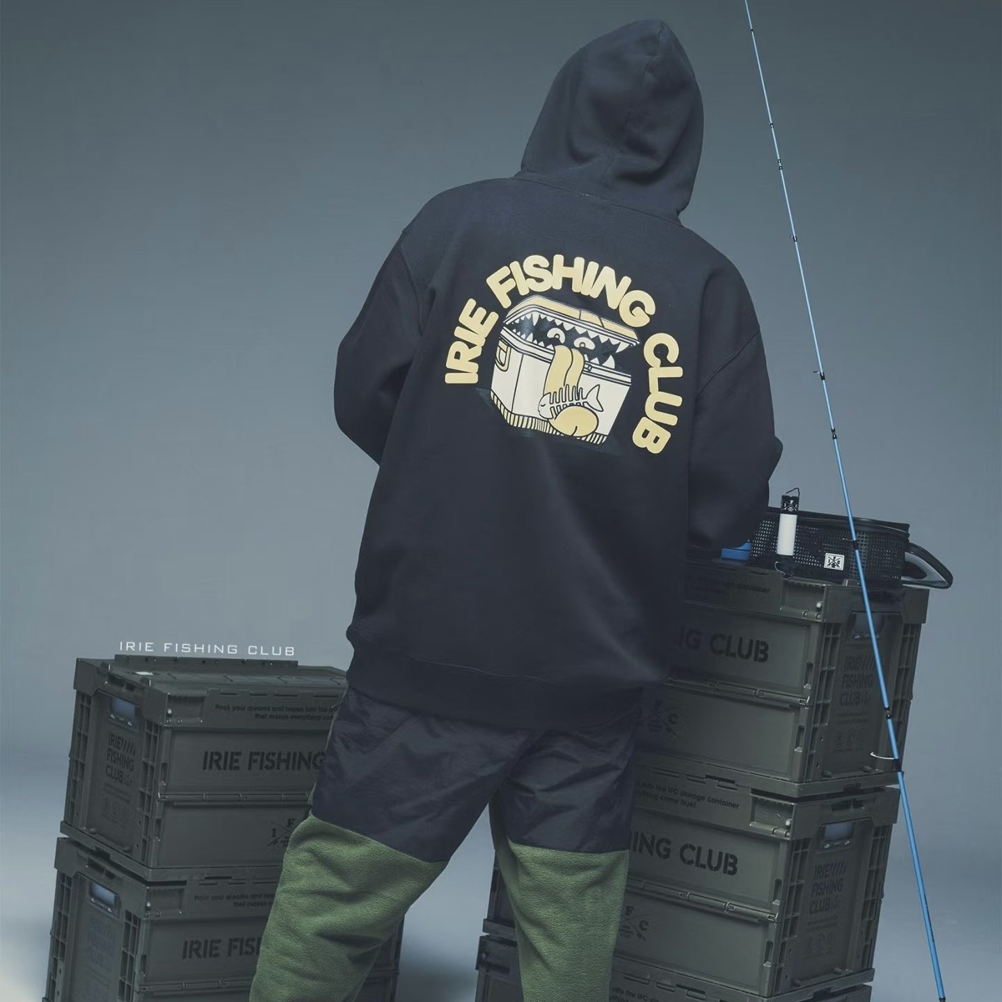 IFC IRIE FISHING CLUB 路亚钓鱼佬文化标语美式抓绒连帽卫衣,男装,卫衣,淘宝优惠券,粉丝福利购,淘宝优惠卷