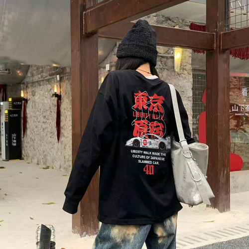 LIBERTYWALK改装车美式长袖T恤