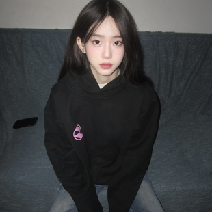 THE SALVAGES FASHION CLUB LOGO字母印花男女情侣美式连帽卫衣