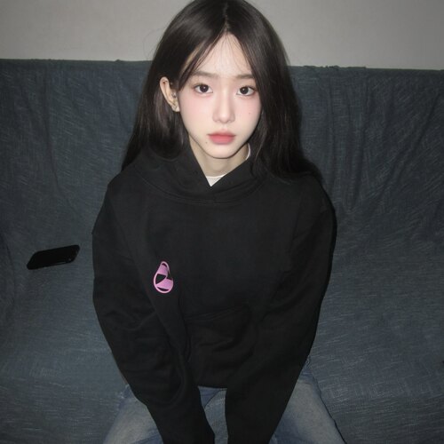 THESALVAGES字母印花连帽卫衣