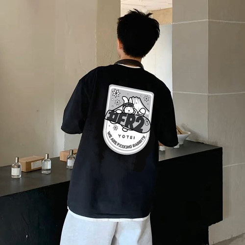 #FR2羊蹄色情兔美式复古短袖T恤