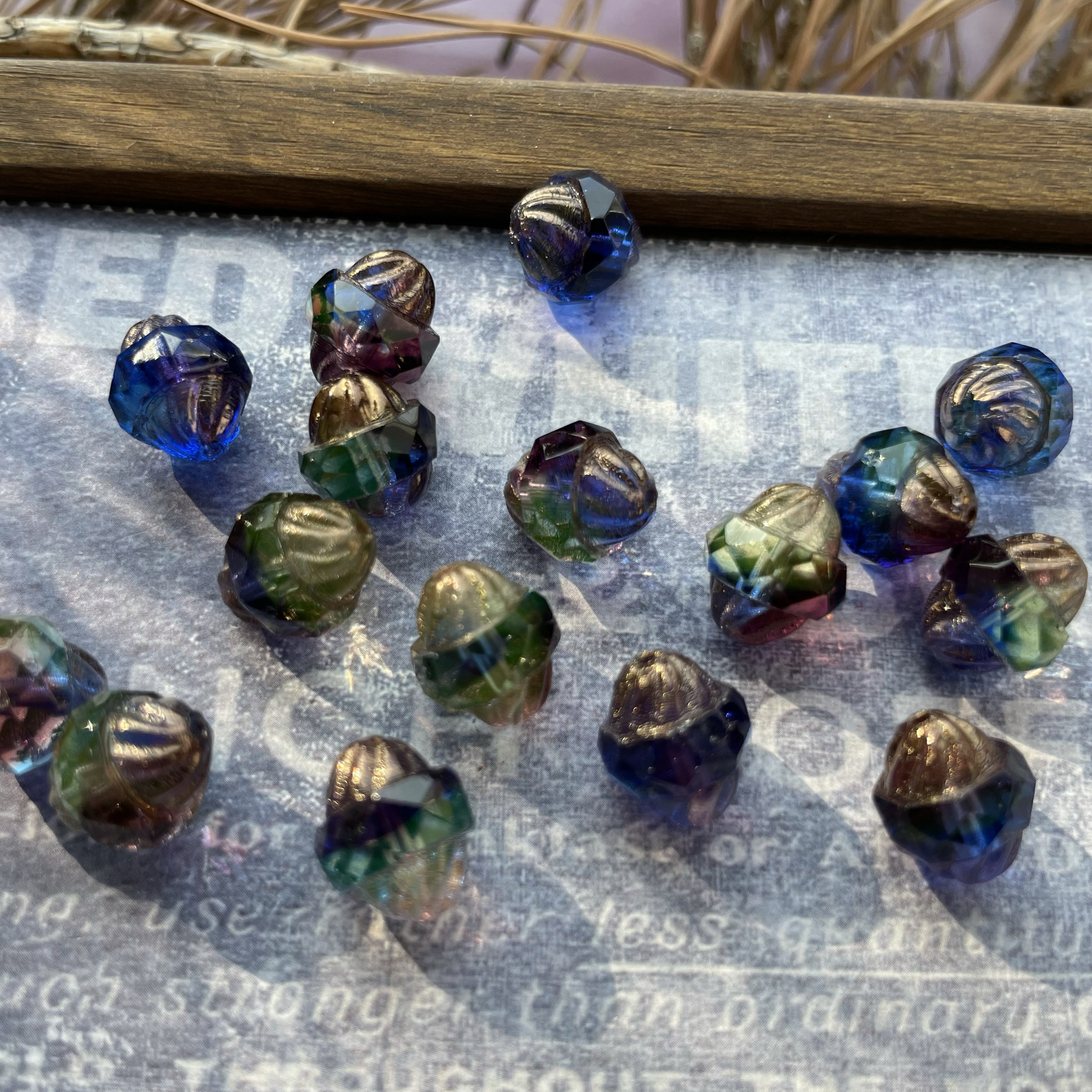 捷克进口琉璃螺旋切面珠11*10mmDIY串珠手工耳环项链饰品材料配件