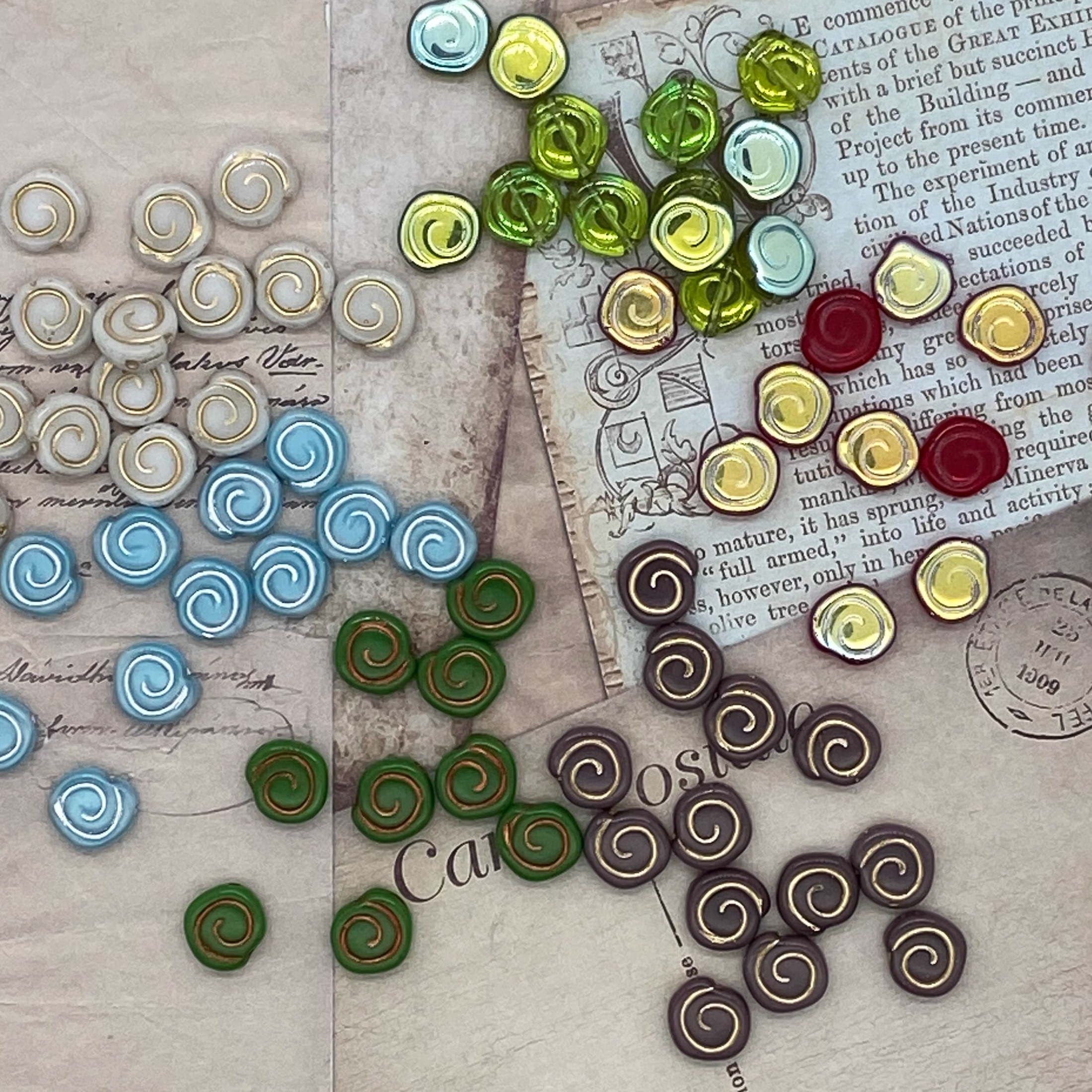 捷克进口琉璃9*8mm饰品配件