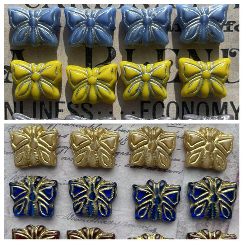 捷克染金黄色手工装饰串珠材料