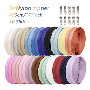 10个电白长牌头=1包 4.5米 3号正穿纯色尼龙套装 箱包饰品可用