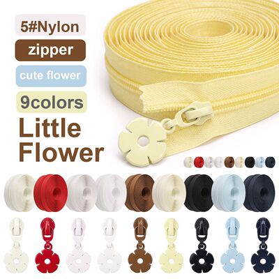 Flower!【花儿拉链套装】【正穿有锁】5#尼龙拉链4.5米10拉头diy