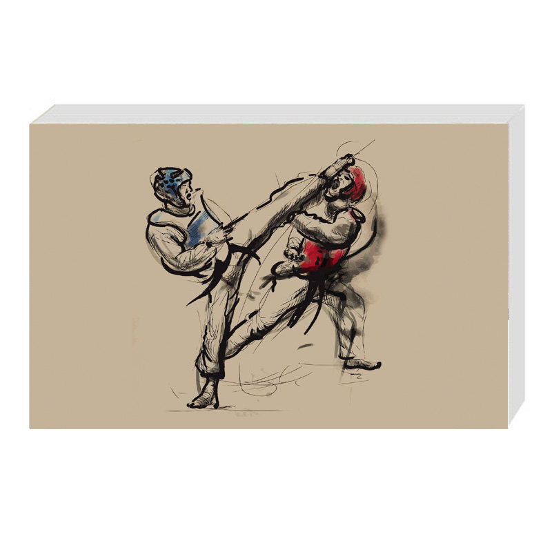 圣诞diy手翻书跆拳道武术动作翻书动画手翻书送男生教程手工礼物