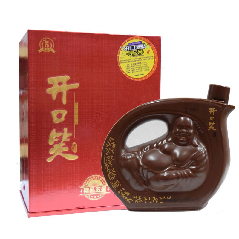 开口笑酒精品五星 500ml52度浓香单瓶包邮  购整件享优惠